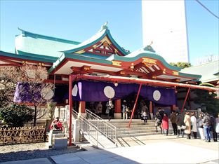 日枝神社の拝殿