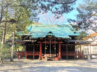 赤坂氷川神社の拝殿