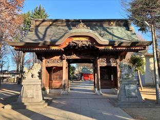 小野神社(多摩市)の随身門