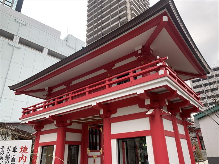 成子天神社の楼門