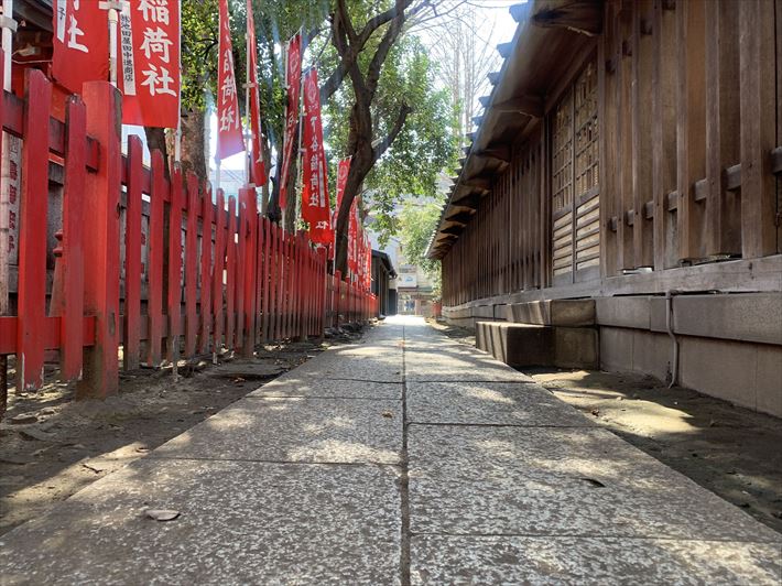 下谷神社の参道